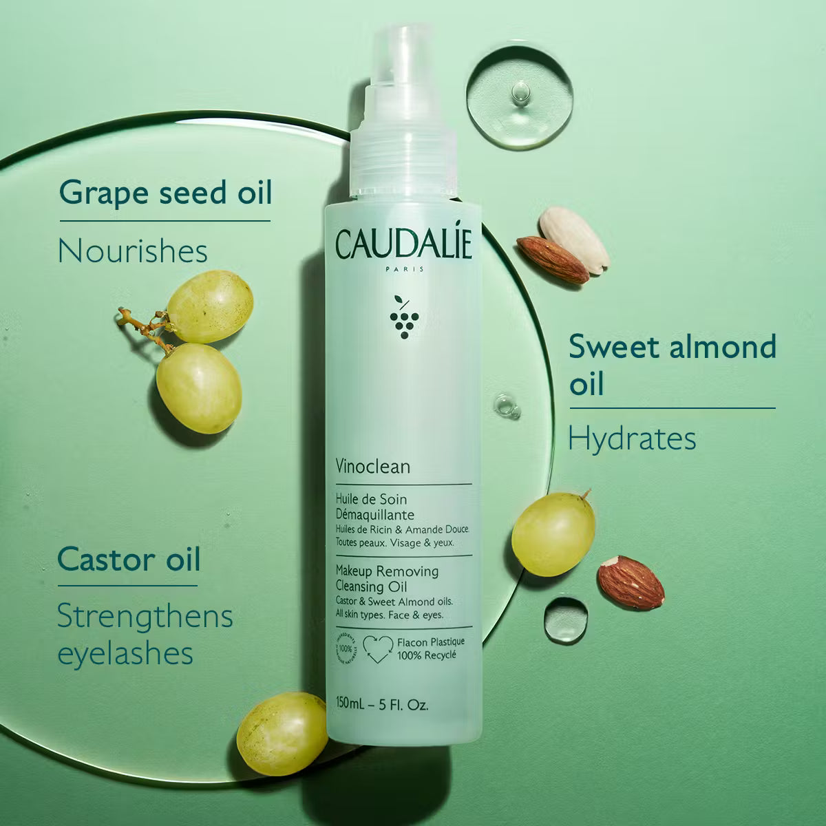Caudalie Vinoclean Make‑up Removing Cleansing Oil – 75 ml