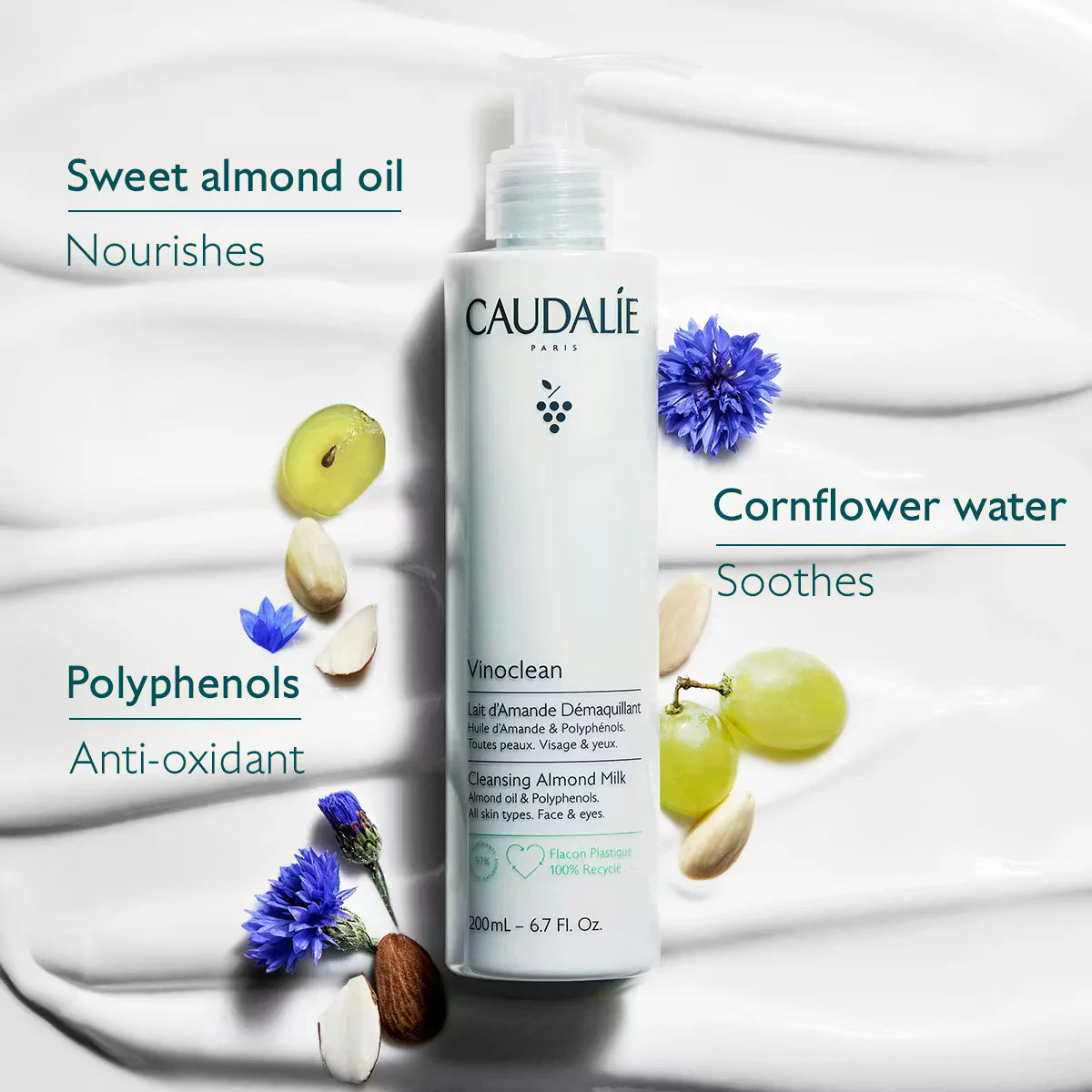 Caudalie Vinoclean Mandel Milk Cleansing